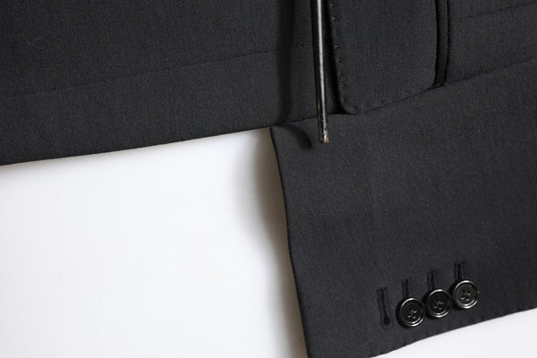 Dolce & Gabbana Black Single Breasted Men Coat Blazer Suit