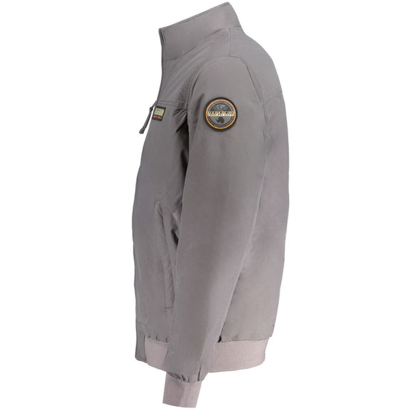 Napapijri Gray Polyamide Men Jacket