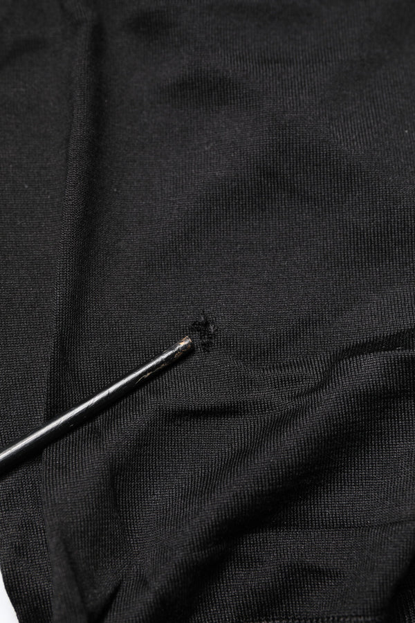 Dolce & Gabbana Black Lace Sheer Crew Neck Sleeveless Top