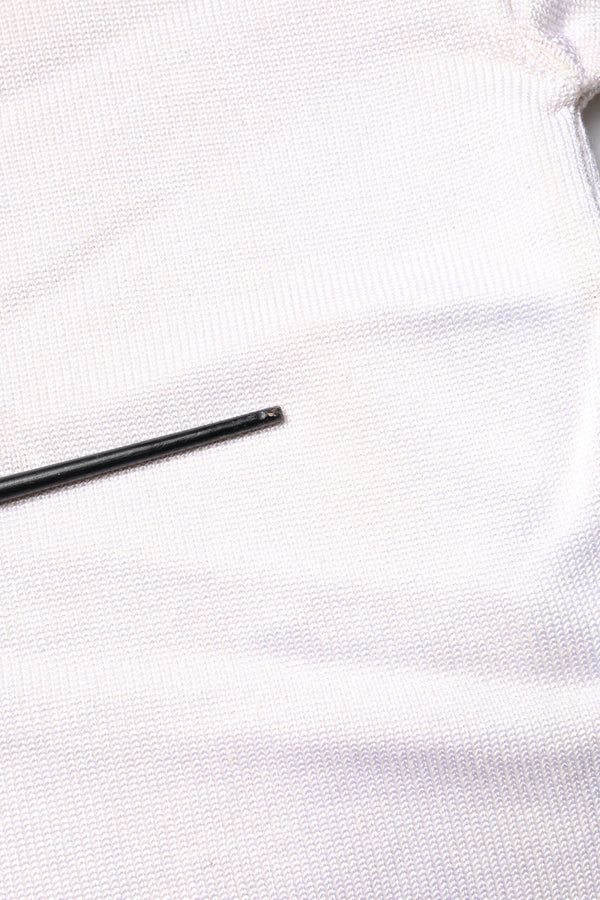 Jil Sander White Viscose Crew Neck Long Sleeves Pullover Sweater