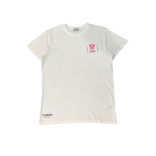Iceberg White Cotton Men T-Shirt