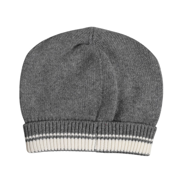 Dolce & Gabbana Gray Cashmere Knitted Winter Beanie Hat