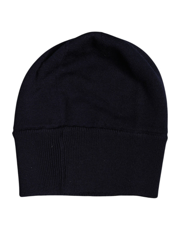 Dolce & Gabbana Black Wool #DGLovesLondon Winter Beanie Hat