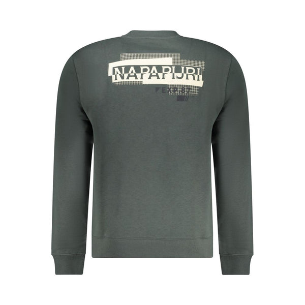 Napapijri Green Cotton Men Sweater