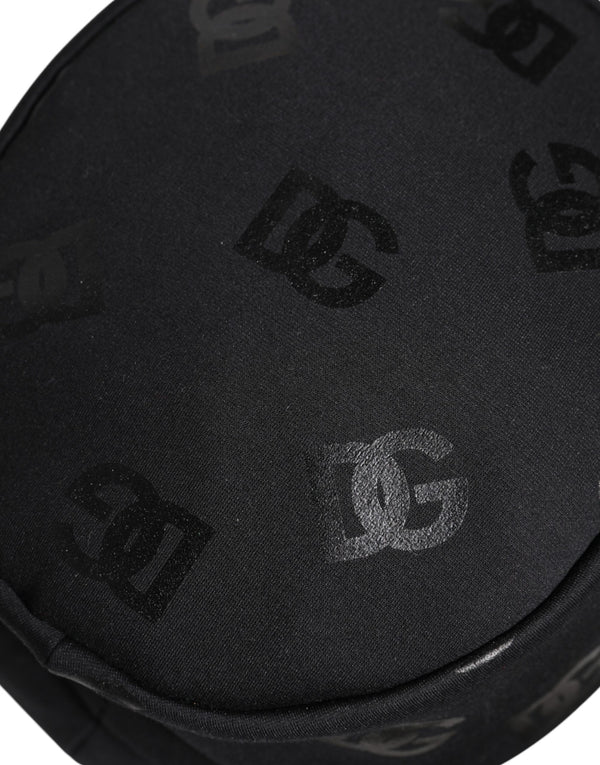 Dolce & Gabbana Black DG Monogram Polyester Jacquard Bucket Hat