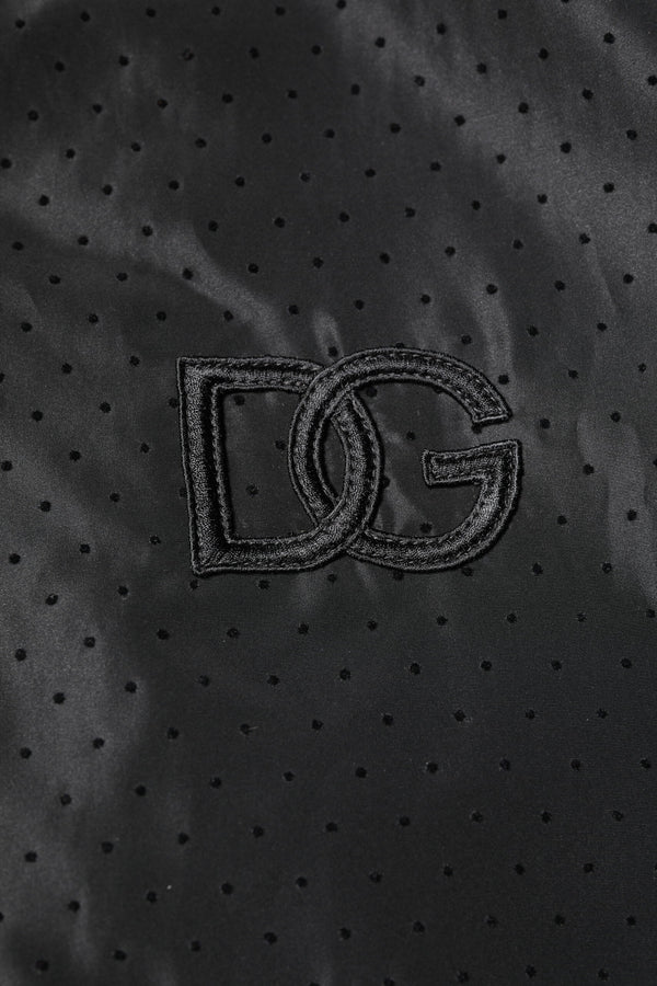 Dolce & Gabbana Black Long Sleeves Full Zip Bomber Jacket