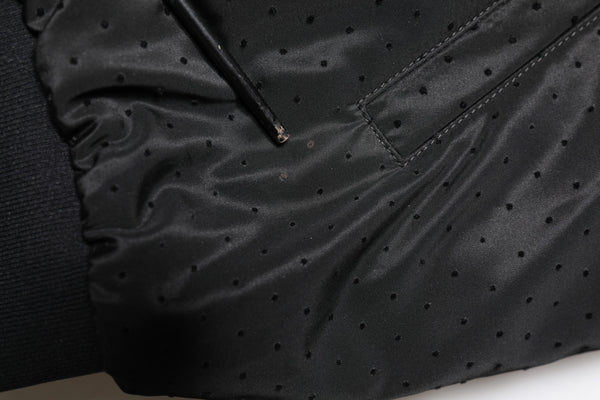 Dolce & Gabbana Black Long Sleeves Full Zip Bomber Jacket