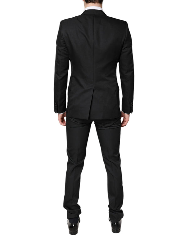 Dolce & Gabbana Black Single Breasted Formal 2 Piece Suit