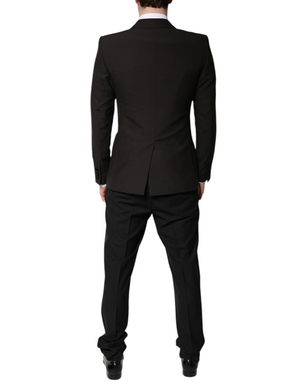 Dolce & Gabbana Black Single Breasted Formal 3 Piece Suit