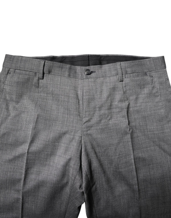 Dolce & Gabbana Gray Wool Single Breasted 2 Piece Suit