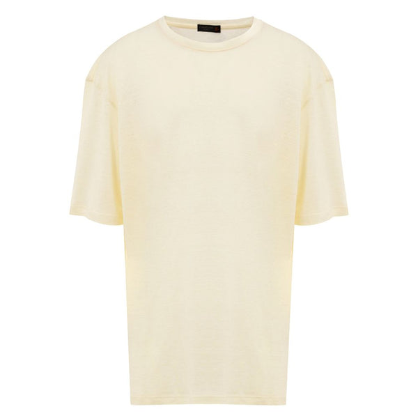 Corneliani Yellow Linen T-Shirt