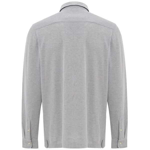 Corneliani Gray Cotton Shirt