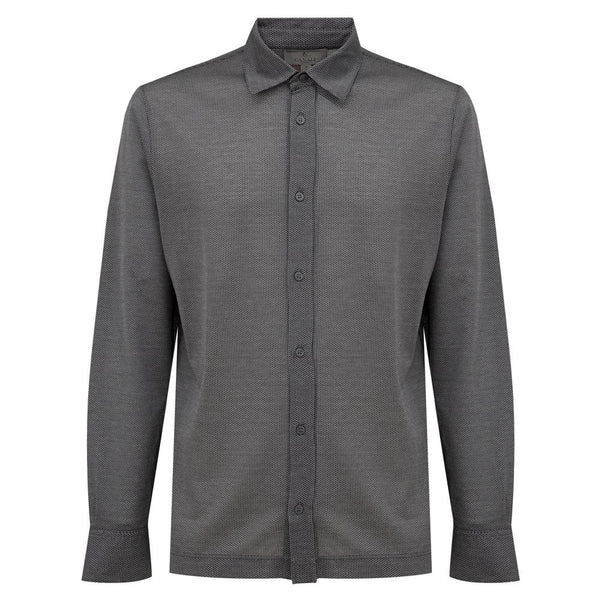Canali Gray Cotton Shirt