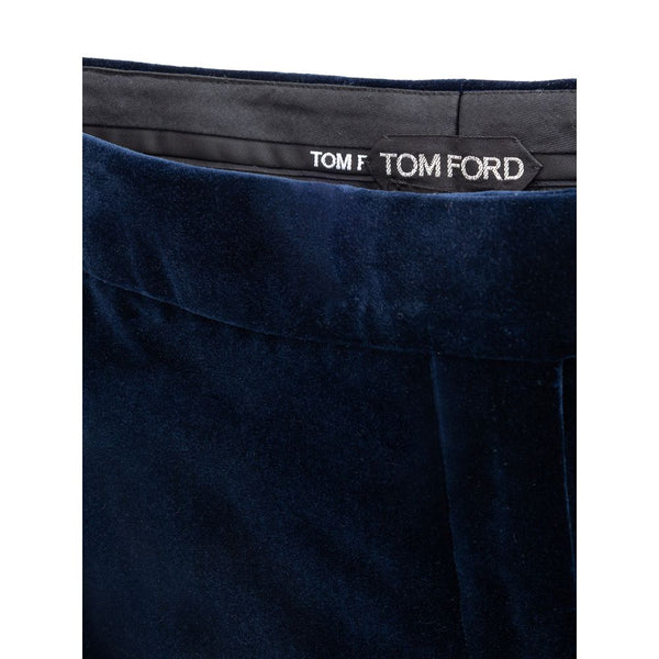Tom Ford Blue Cotton Skirt