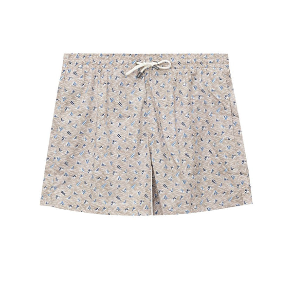 Canali Beige Polyester Swim Short