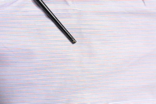 Dolce & Gabbana White Striped Cotton GOLD Long Sleeves Shirt