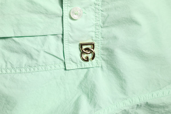 Dolce & Gabbana Green Cotton Short Sleeves Men Casual Shirt