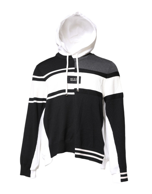 Dolce & Gabbana Multicolor Logo Pullover Hooded Sweater