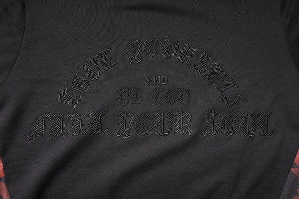 Dolce & Gabbana Black Embroidered Crew Neck Pullover Sweater