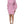 Dolce & Gabbana Pink Polyester Long Sleeves Sheath Mini Dress