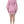 Dolce & Gabbana Pink Polyester Long Sleeves Sheath Mini Dress