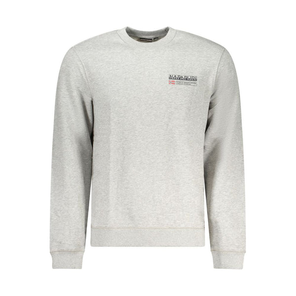 Napapijri Gray Cotton Men Sweater