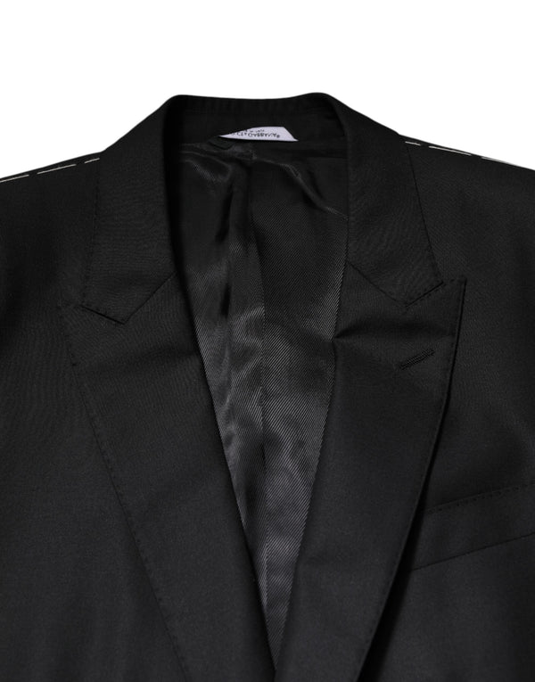 Dolce & Gabbana Black Single Breasted Suit 2 Piece Jacket