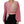 Dolce & Gabbana Pink Plunging V-neck Long Sleeves Blouse Top