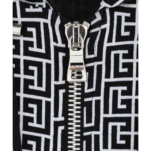 Balmain Black Cotton Men's Sweater