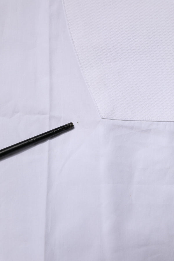 Dolce & Gabbana White Bib Cotton Poplin GOLD Formal Shirt