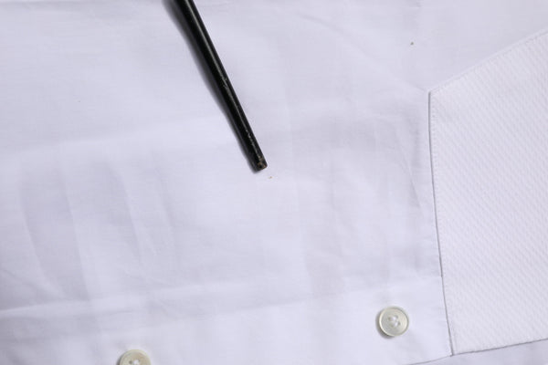 Dolce & Gabbana White Bib Cotton Poplin GOLD Formal Shirt