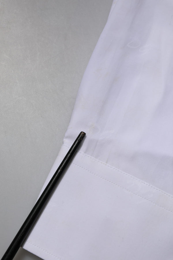 Dolce & Gabbana White GOLD Long Sleeves Dress Formal Shirt