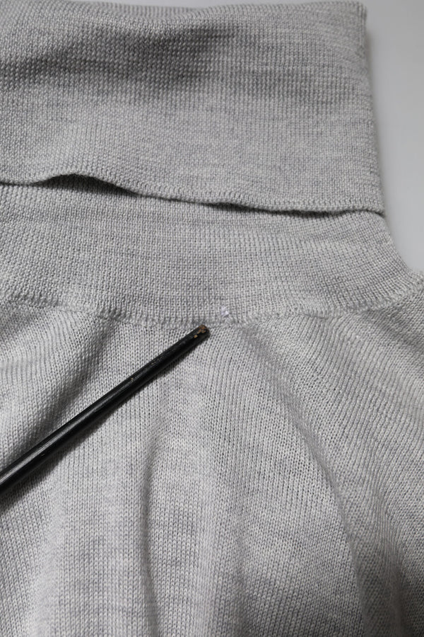 Dolce & Gabbana Gray Long Sleeve Turtleneck Pullover Sweater