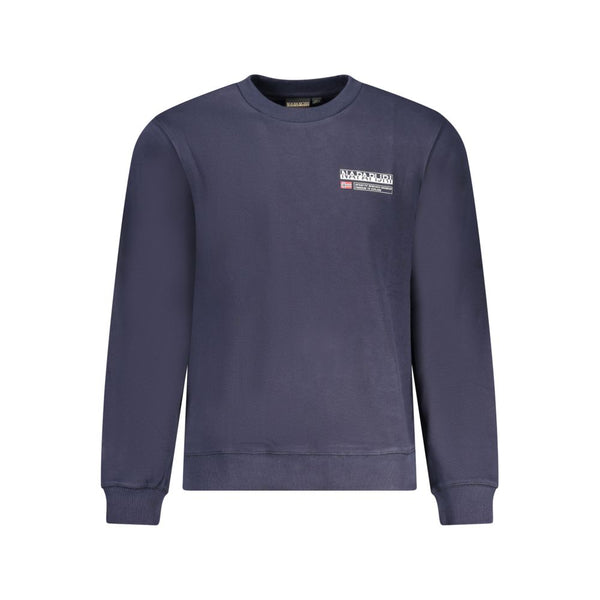 Napapijri Blue Cotton Men Sweater