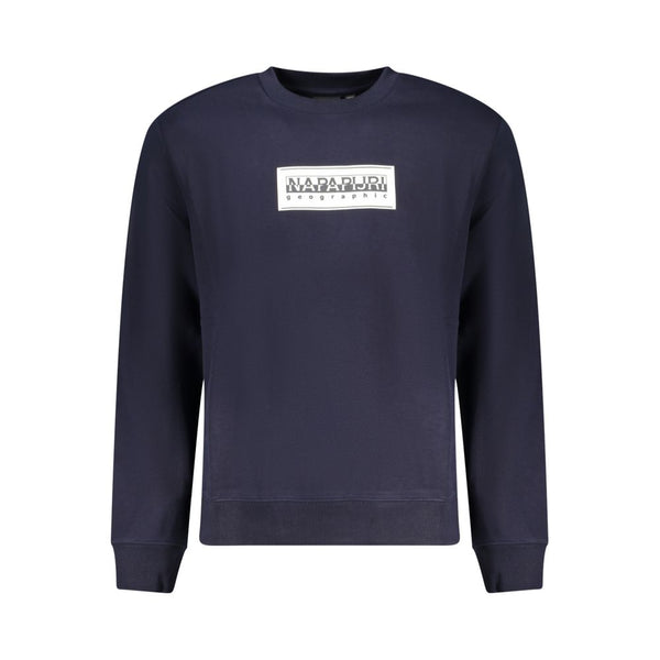 Napapijri Blue Cotton Men Sweater