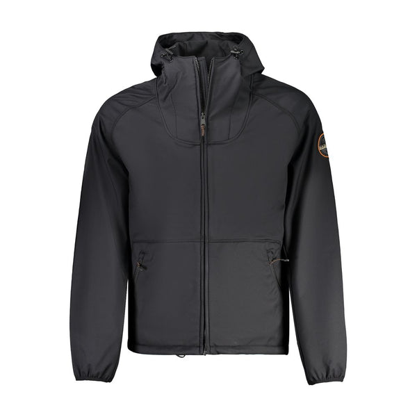 Napapijri Black Recycled Polyester Men Jacket