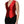 Dolce & Gabbana Red Black Button Down Sleeveless Vest Top