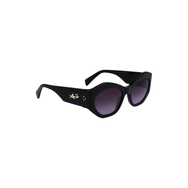 Liu Jo Black Acetate Women Sunglass