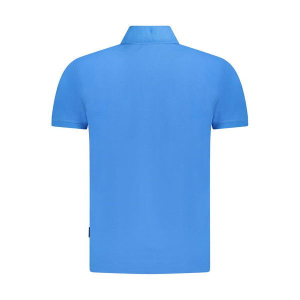 Napapijri Blue Cotton Men Polo Shirt