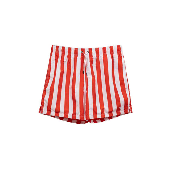 Emporio Armani Red Polyester Swim Short