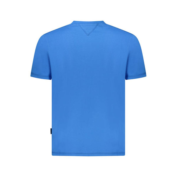 Napapijri Blue Cotton Men T-Shirt
