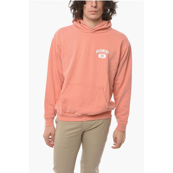 Harmony Logo Printed Brushed Cotton Hoodie