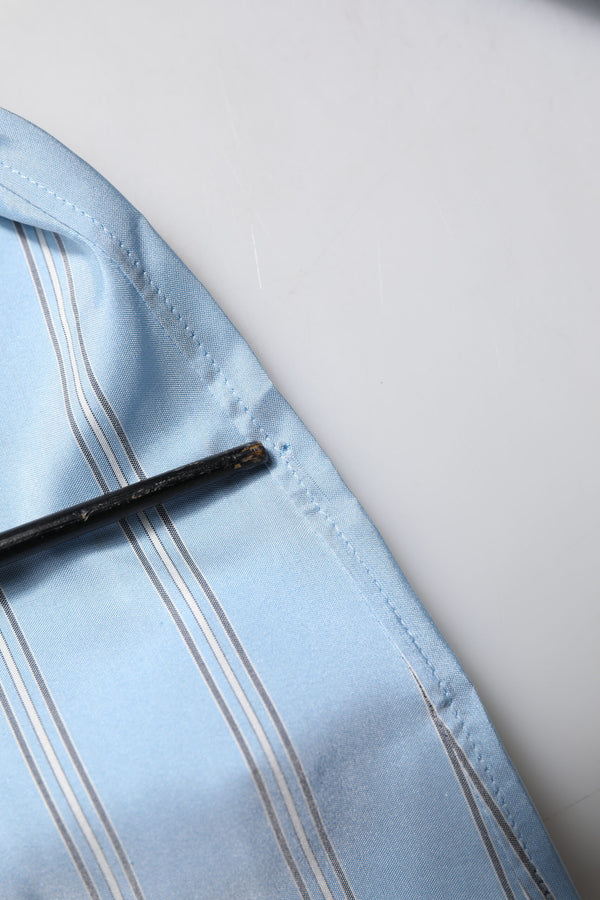 Dolce & Gabbana Blue Striped MARTINI Long Sleeves Dress Shirt