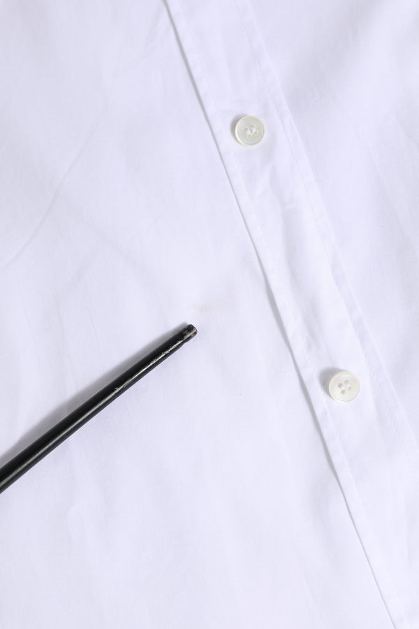 Dolce & Gabbana White Cotton GOLD Long Sleeves Dress Shirt