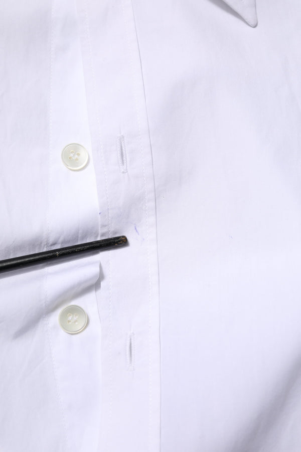 Dolce & Gabbana White Cotton Long Sleeves Dress Shirt