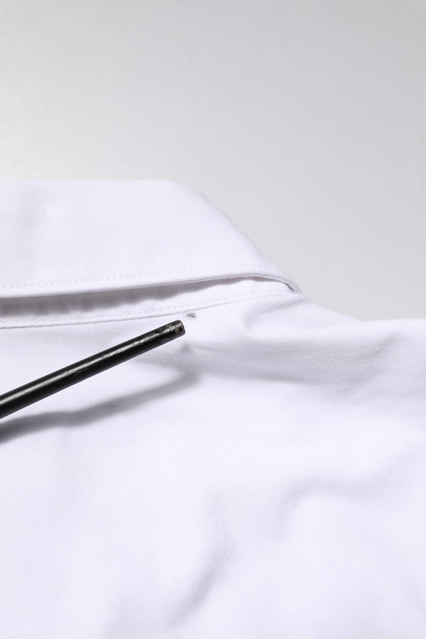 Dolce & Gabbana White Cotton STAFF Long Sleeves Formal Shirt