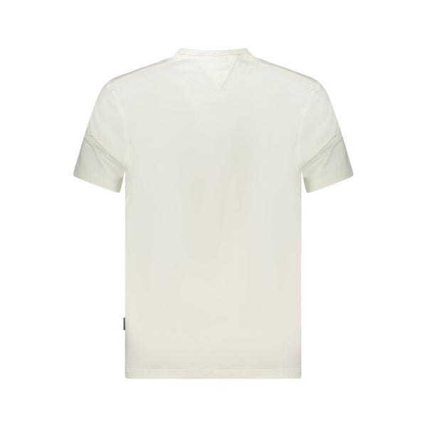 Napapijri White Cotton Men T-Shirt