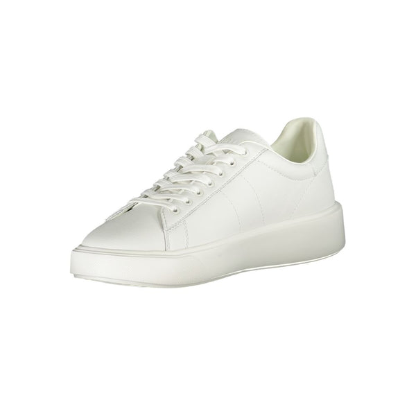 Blauer White Leather Men Sneaker