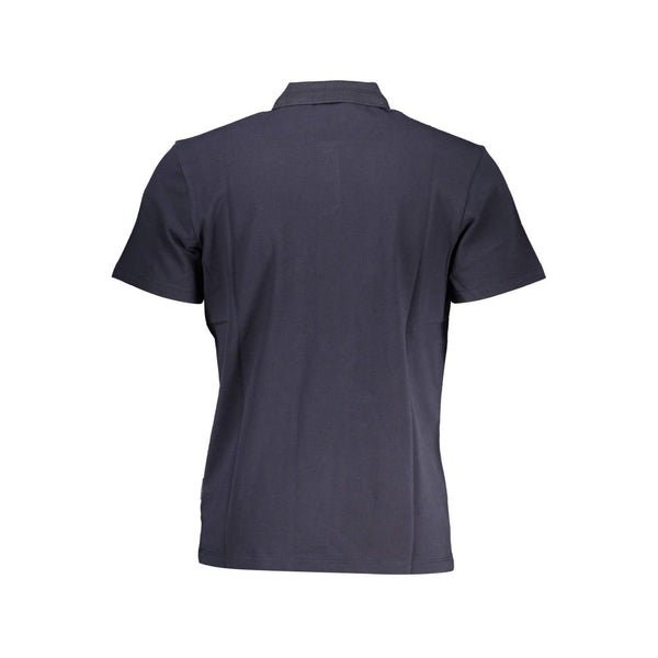 Napapijri Blue Cotton Men Polo Shirt