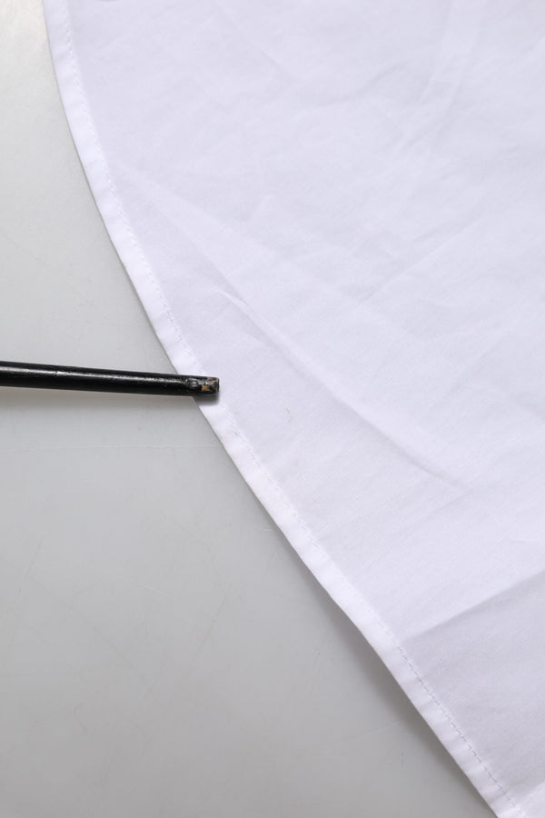 Dolce & Gabbana White Cotton Collared Shirt Long Sleeve Top